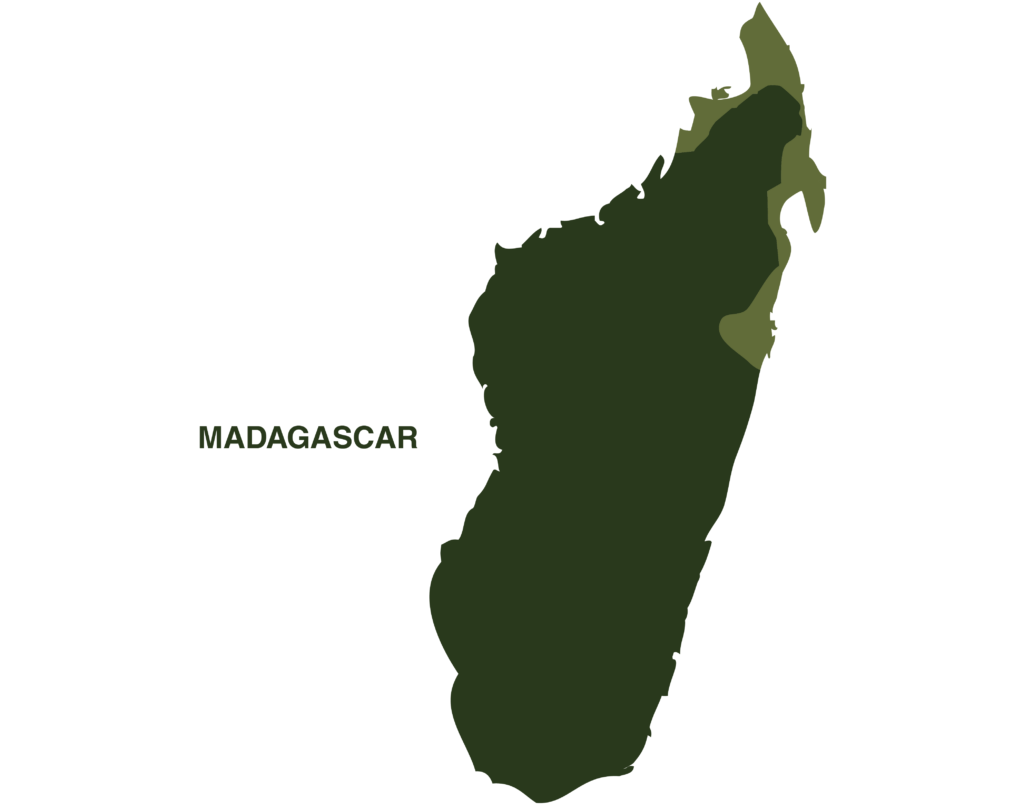 Parsons Chameleon Map Geographical Range Madagascar