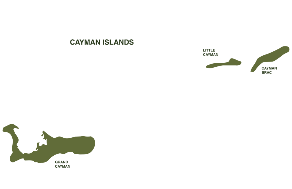 Grand Cayman Blue Iguana Map Geographical Range Cayman Islands