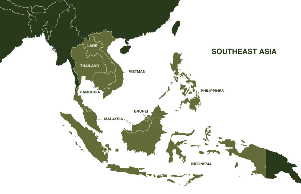 Mangrove Snake Map Geographical Range SouthEast Asia